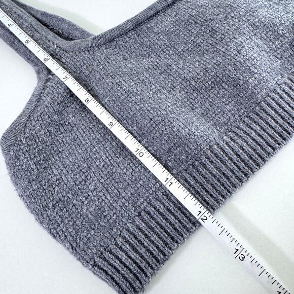 Skims Womens Textured Knit Bralette Size L Intimates Casual Dark Heather Gray - Picture 11 of 11